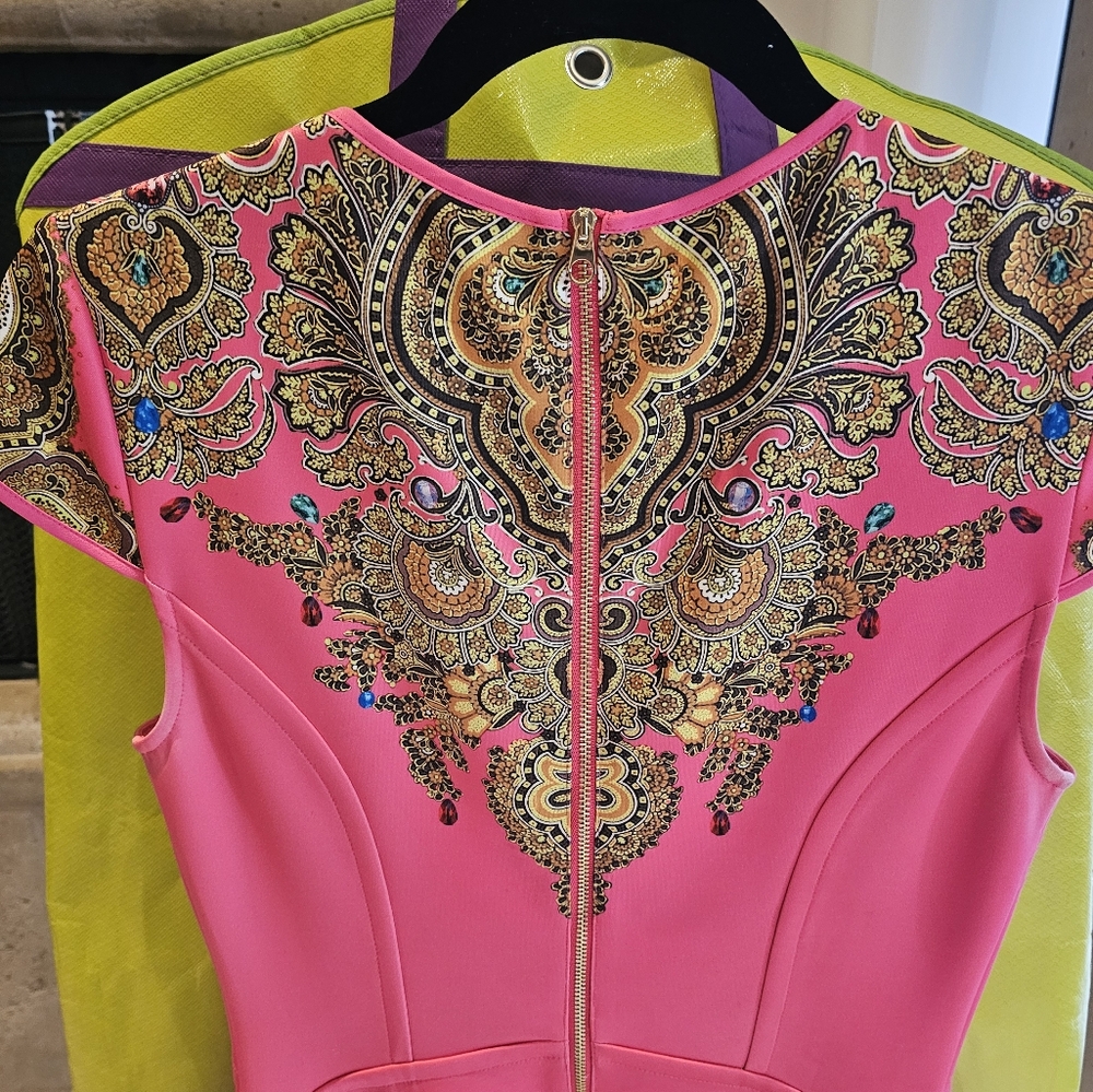 Ted Baker Pink Embroidered Dress - Picture 5 of 8